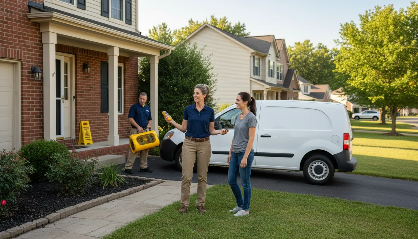 Water restoration image for Water Damage & Restoration Services in Rockville, IN